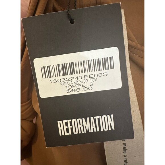 NWT Reformation Papaya Bikini Bottom - Picture 5 of 5